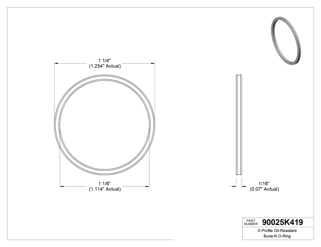 Technical drawing - 90025K419